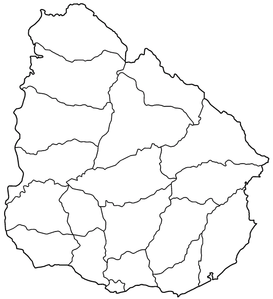 Geografi & Kartor Uruguay