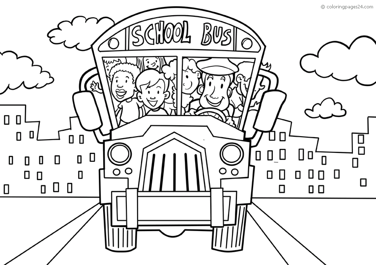 En skolbuss överfull med skolbarn.