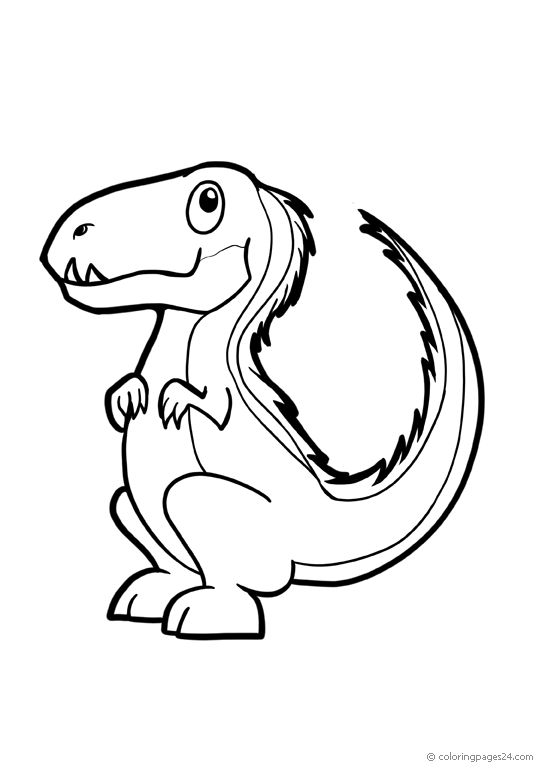 En liten bebisdinosarier, T-rex (Tyrannosaurus Rex)