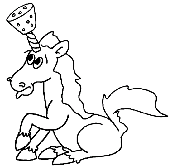 Unicorn with a different horn
