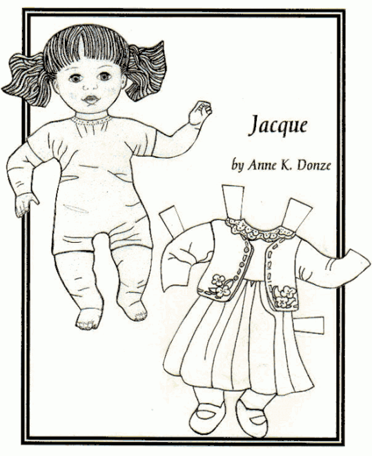 Pappersdockor Jacque