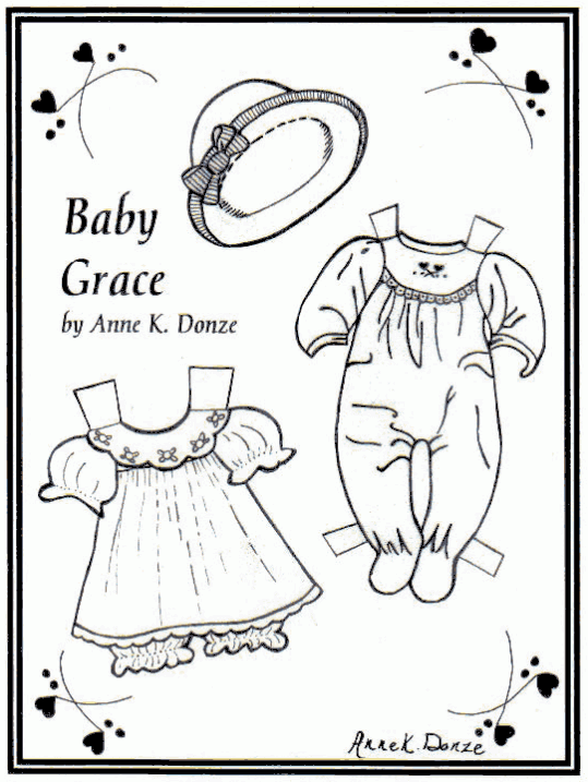 Pappersdockor Grace 1
