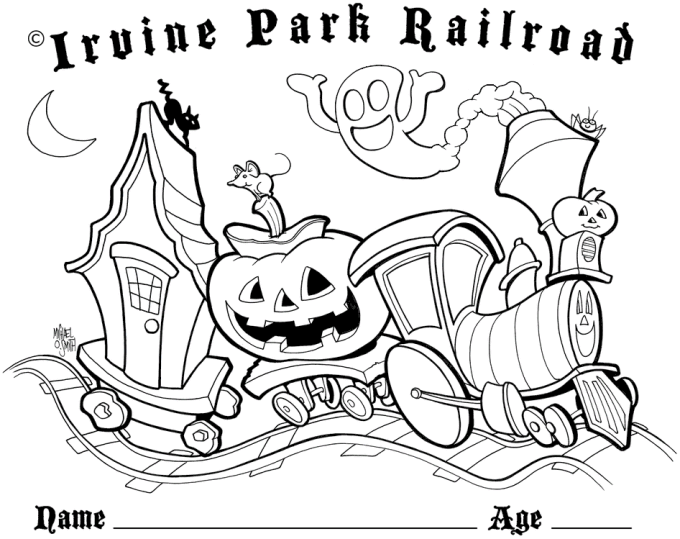 Tåg med halloween tema