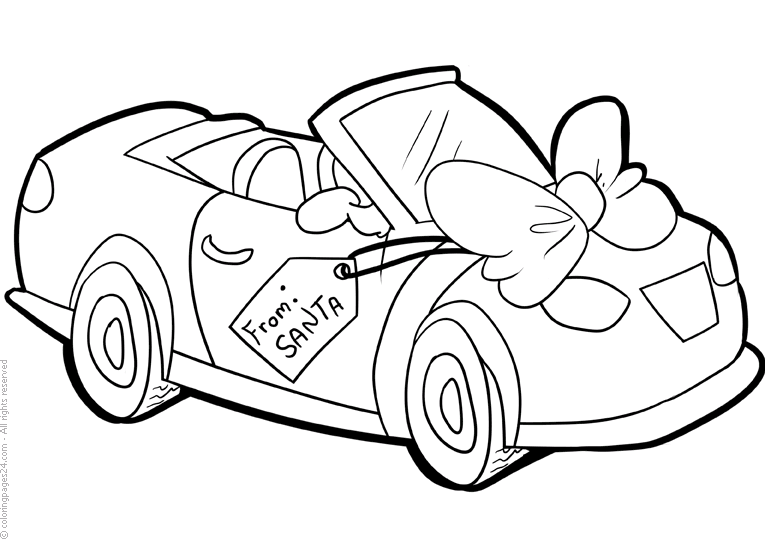 Bil med gigantisk rosett