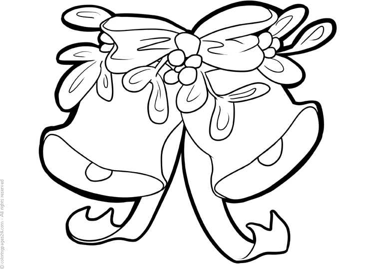 Närbild på två julklockor