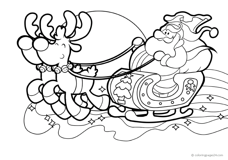 Jultomten Med Sin Sl de Och Sin Renar M larbilder Coloringpages se Jultomten Med Sin Sl de Och Sin Renar M larbilder Coloringpages se