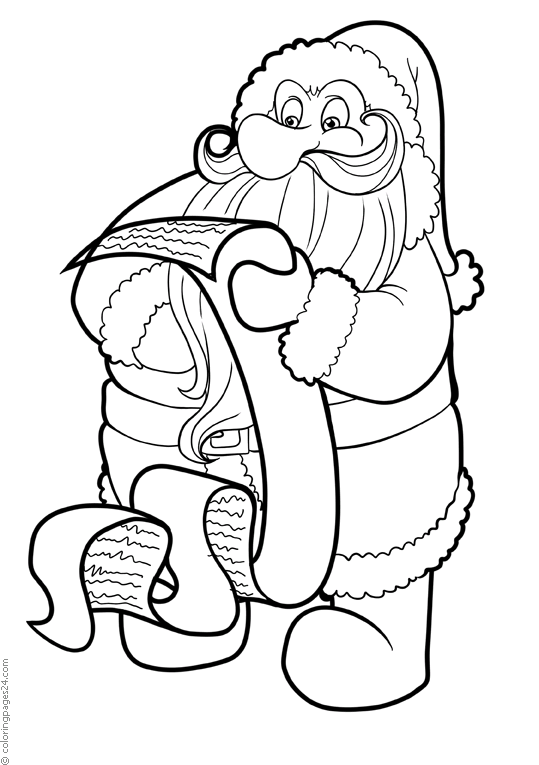 Jultomten med barnens önskelista