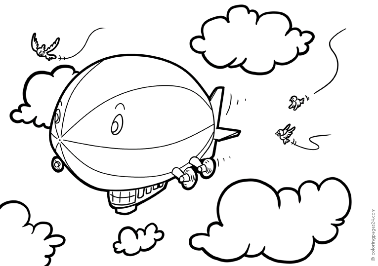 Zeppelinare som svävar högt upp i himlen